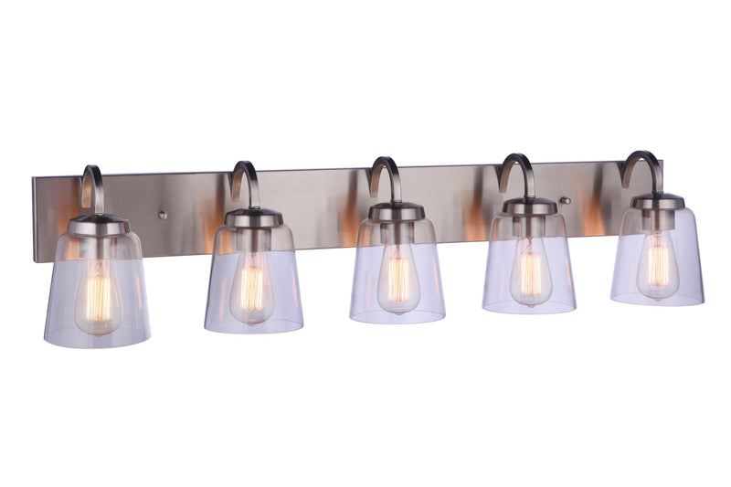 Elsa 5 Light 39.5" Vanity in Brushed Polished Nickel