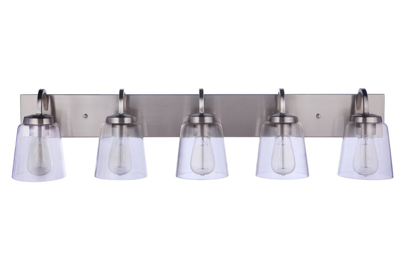 Elsa 5 Light 39.5" Vanity in Brushed Polished Nickel