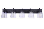 Elsa 5 Light 39.5" Vanity in Flat Black