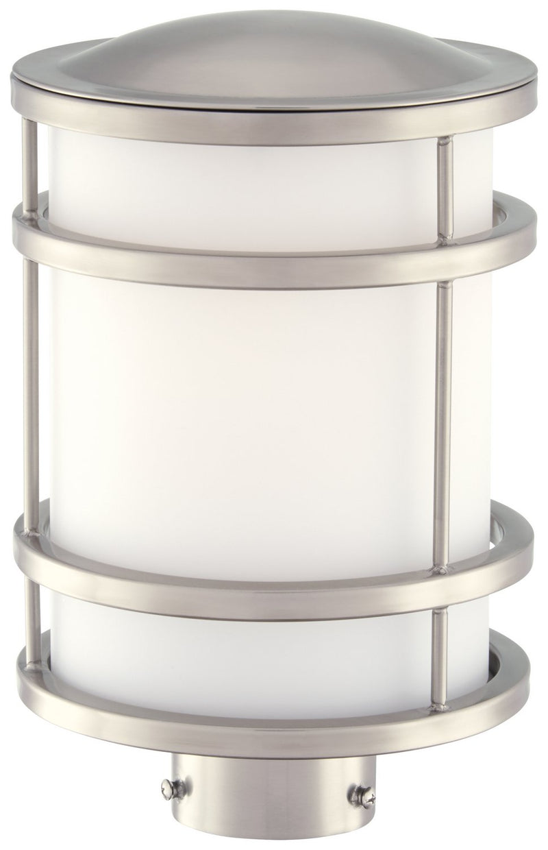 Bay View Outdoor Post Light in Brushed Stainless Steel