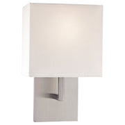 George Kovacs 7" Fabric Shade Wall Sconce in Brushed Nickel