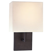 George Kovacs 7" Fabric Shade Wall Sconce in Bronze