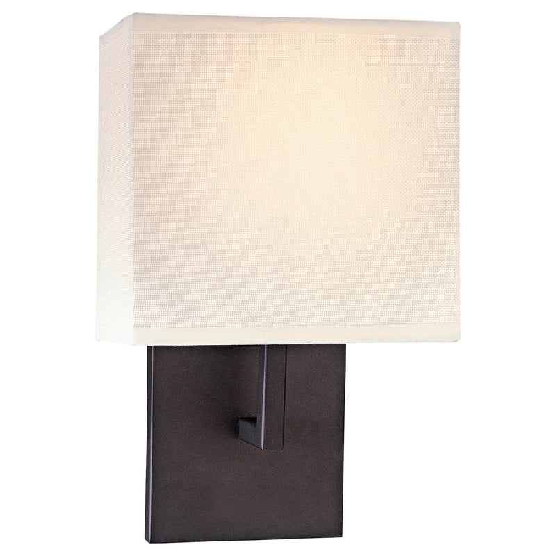 George Kovacs 7" Fabric Shade Wall Sconce in Bronze