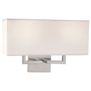 George Kovacs 17" Fabric Shade Wall Sconce in Brushed Nickel