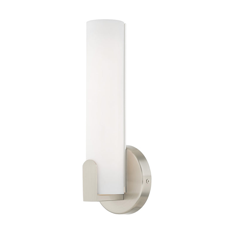 Lund 12" LED ADA Wall Sconce in Brushed Nickel