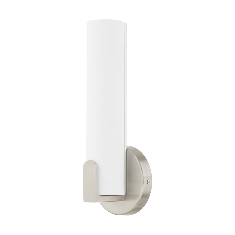 Lund 12" LED ADA Wall Sconce in Brushed Nickel