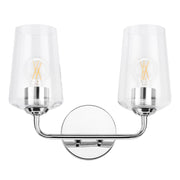 Celino 2-Light Bath Vanity Light in Polished Chrome