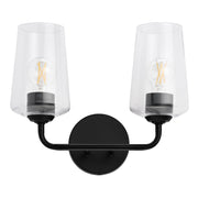Celino 2-Light Bath Vanity Light in Black
