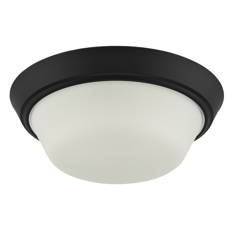 Edessa 2-Light Flush Mount in Black
