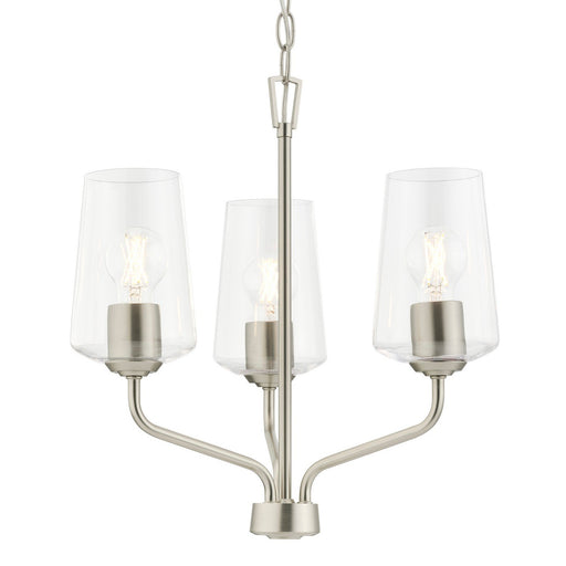 Celino 3-Light Chandelier in Brushed Nickel