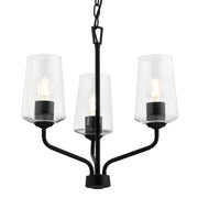 Celino 3-Light Chandelier in Black