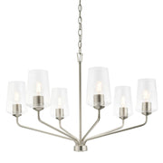 Celino 6-Light Chandelier in Brushed Nickel