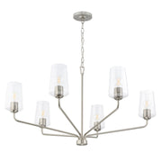 Celino 6-Light Large Chandelier in Brushed Nickel