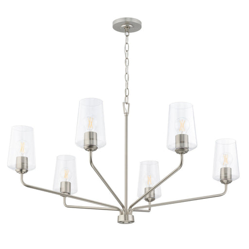 Celino 6-Light Large Chandelier in Brushed Nickel