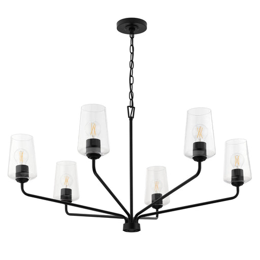 Celino 6-Light Large Chandelier in Black