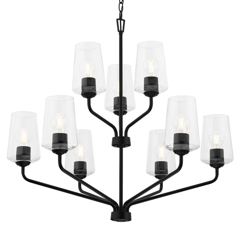 Celino 9-Light Chandelier in Black