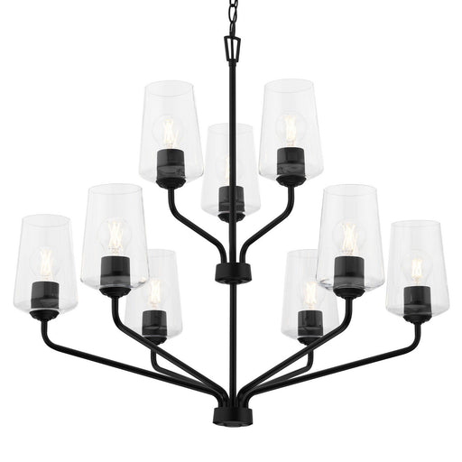 Celino 9-Light Chandelier in Black