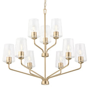 Celino 9-Light Chandelier in Champagne Bronze