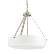 Lieon 3-Light 16" Convertible Pendant in Brushed Nickel