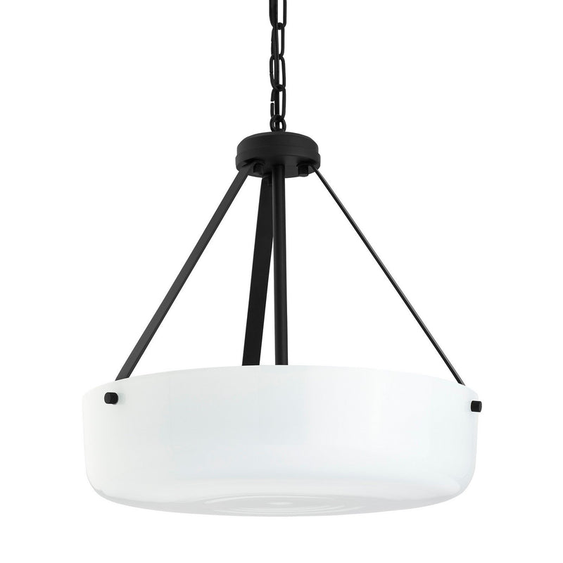 Lieon 3-Light 16" Convertible Pendant in Black