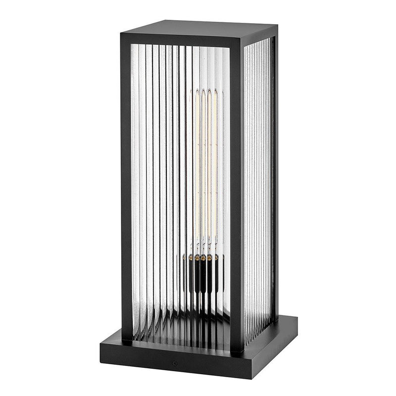 Torrent Outdoor Pier Mount Light in Black