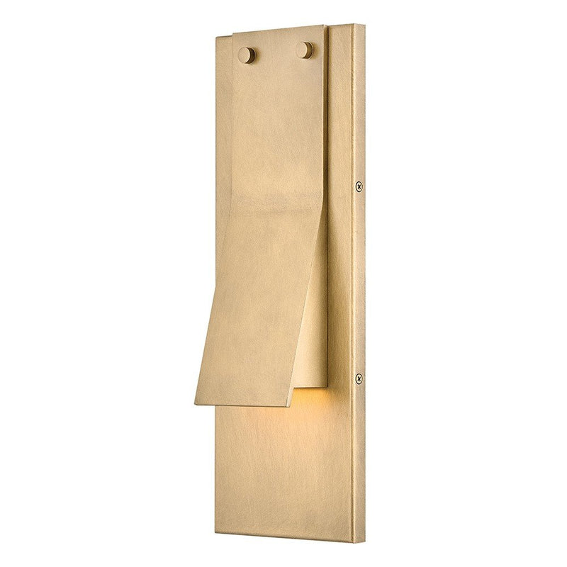 Fold Outdoor Wall Sconce in Heritage Brass