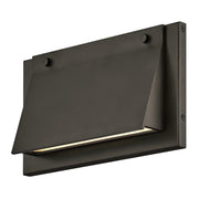 Fold Wide Outdoor Wall Sconce in Black Oxide