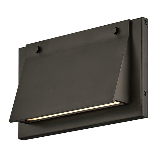 Fold Wide Outdoor Wall Sconce in Black Oxide
