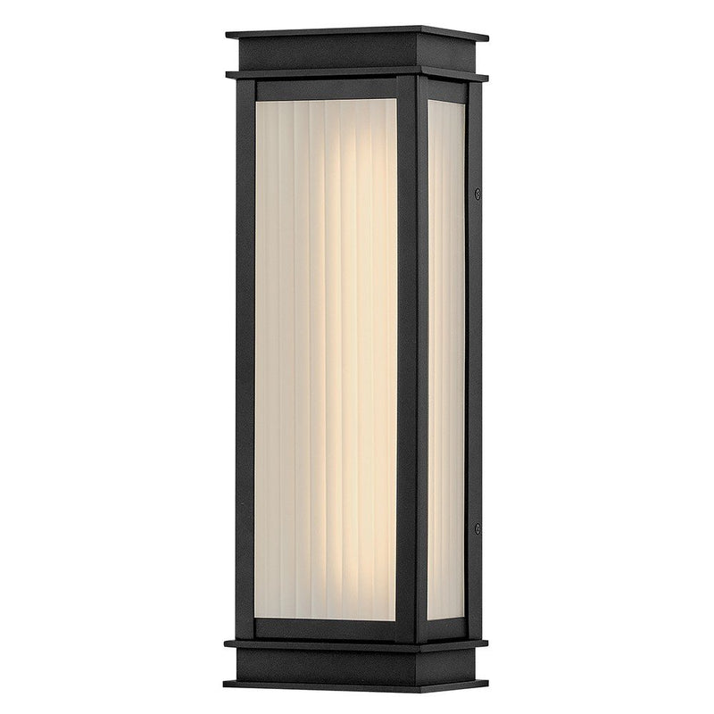 Rockwell Medium Outdoor Wall Sconce in Textured Black