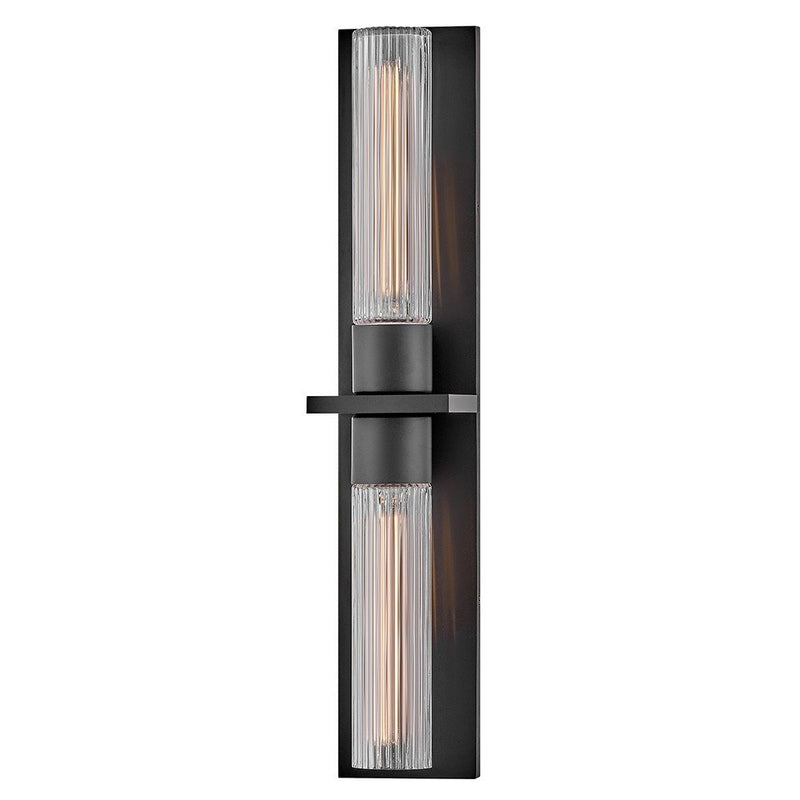 Voight Large 2-Light Outdoor Wall Sconce in Black