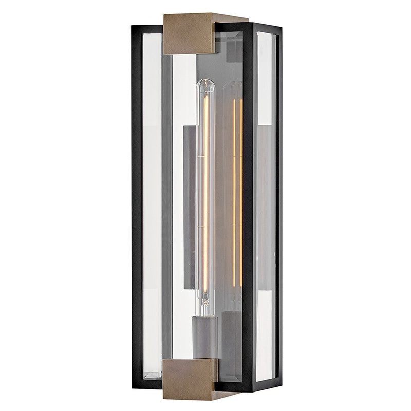 Bergen Medium Outdoor Wall Lantern in Black