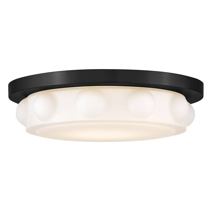 Zoey 14" LED Flush Mount in Black