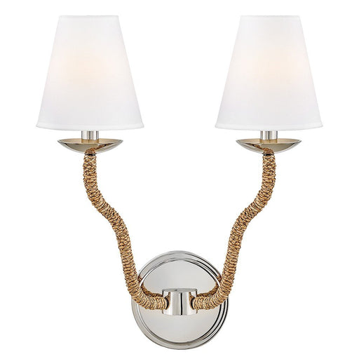 Harwich 2-Light Wall Sconce in Polished Nickel