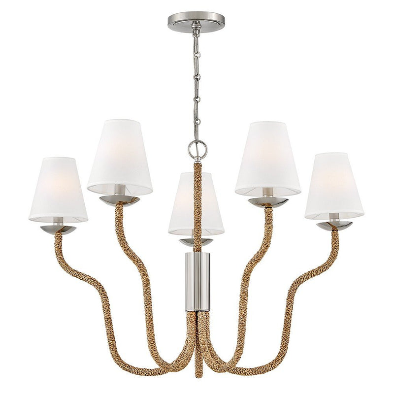 Harwich 5-Light Chandelier in Polished Nickel