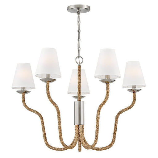 Harwich 5-Light Chandelier in Polished Nickel