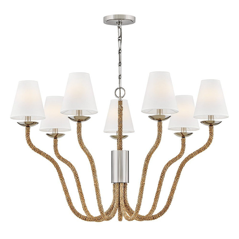 Harwich 7-Light Chandelier in Polished Nickel
