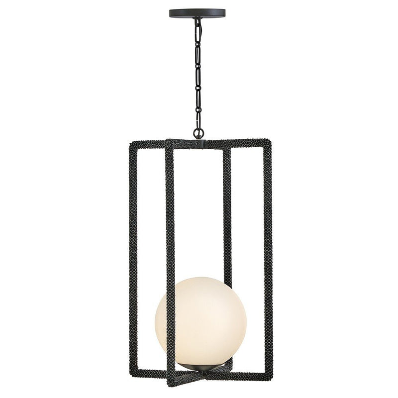 Keona Large Pendant in Painted Black Oxide