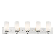 West Lake 5-Light ADA Bath Vanity Light in Polished Chrome