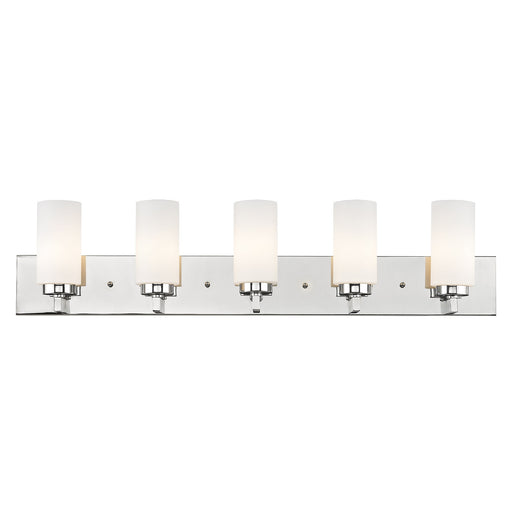 West Lake 5-Light ADA Bath Vanity Light in Polished Chrome