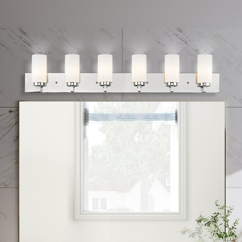 West Lake 6-Light ADA Bath Vanity Light in Brushed Nickel