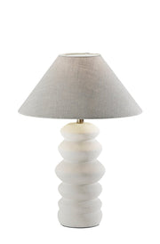 Marcey Table Lamp in Matte Off-White Ceramic