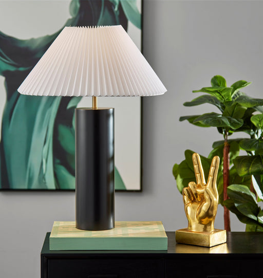 Marta Table Lamp in Black Wood