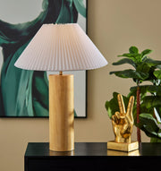 Marta Table Lamp in Natural Wood