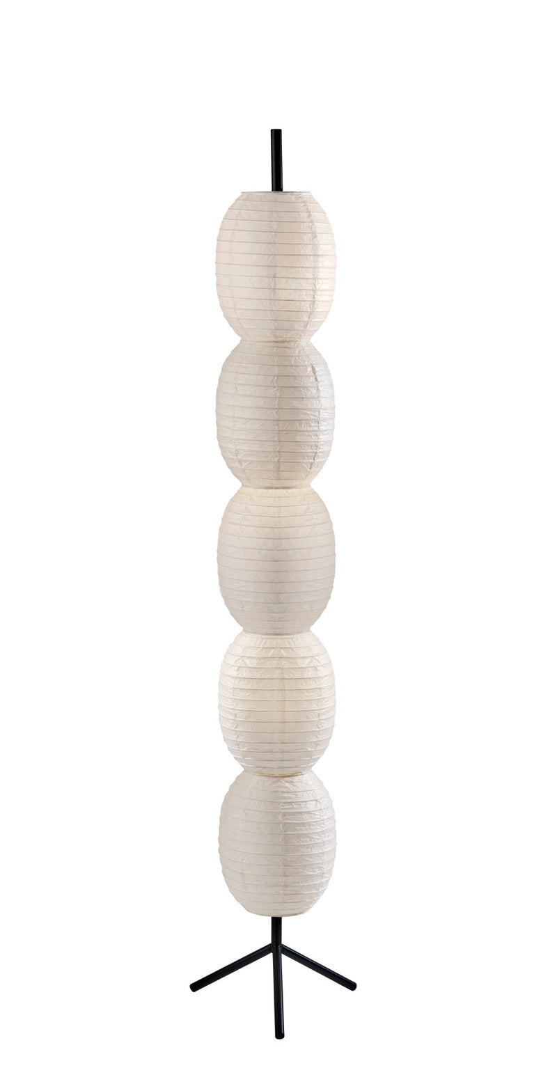 Lanai 3-Light Floor Lamp in Black