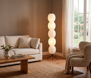 Lanai 3-Light Floor Lamp in Black