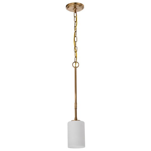 Liam Mini Pendant in Burnished Brass