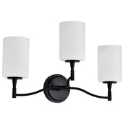 Liam 3-Light Bath Vanity Light in Matte Black