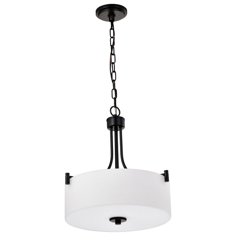 Liam 3-Light Pendant in Matte Black