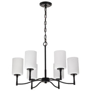 Liam 6-Light Chandelier in Matte Black
