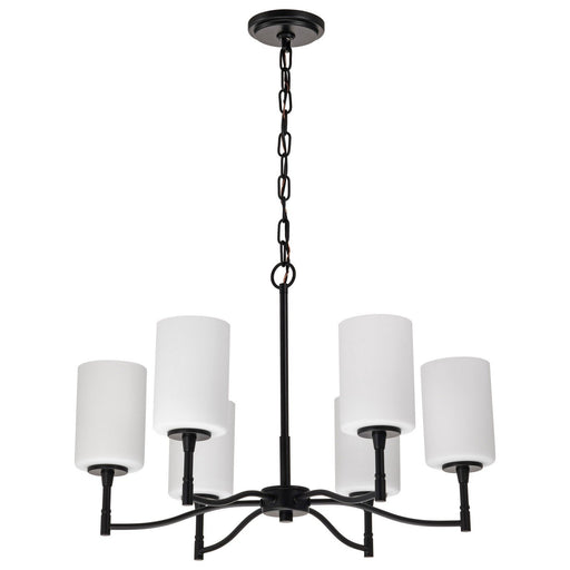 Liam 6-Light Chandelier in Matte Black